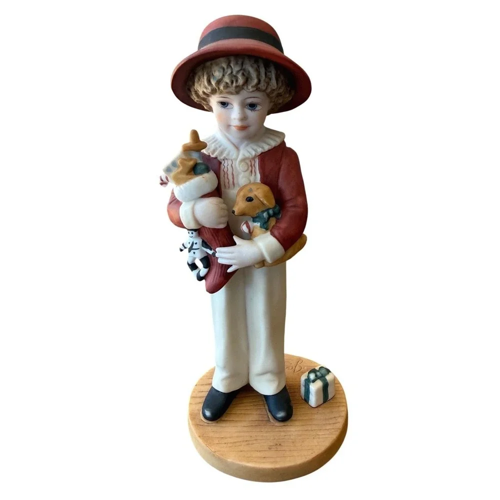 Jan Hagara Chris Figurine - Vintage Limited Edition Victorian Boy Christmas #284